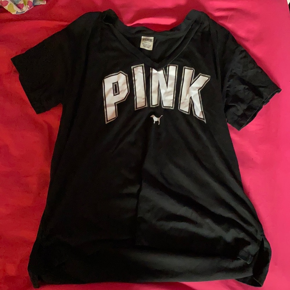 PINK VICTORIA SECRET SHIRT size large